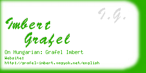 imbert grafel business card